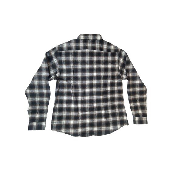 Men's Brown Plaid Button Up Long Sleeve Shirt Sz XXL - Picture 6 of 7